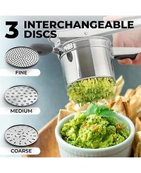 Zulay Kitchen Potato Ricer with 3 Interchangeable Discs