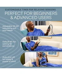 LifePro Sauna Blanket for Detoxification - Portable Far Infrared Sauna for Home Detox Calm Your Body and Mind (Regular Pink)