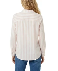 Ny Collection Women's Long-Sleeve Blouse with Chest Pocket
