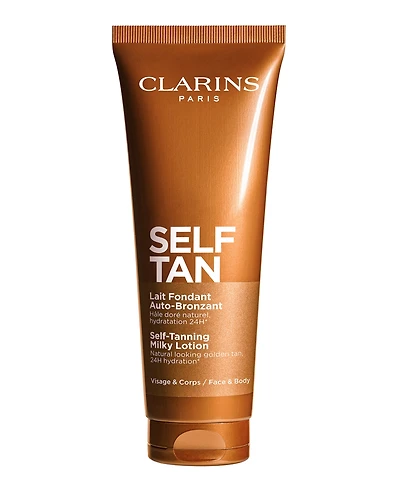 Clarins Self-Tan Milky Lotion Face and Body Tanner, 4.5 oz.