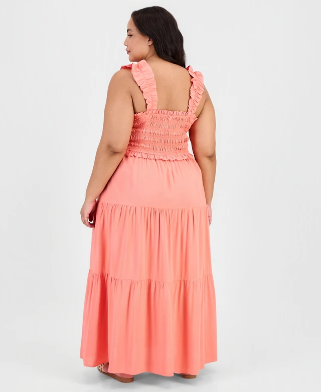 abercrombie smocked bodice easy maxi dress Abercrombie & Fitch Smocked Bodice Maxi Dress