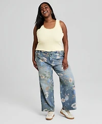 And Now This Trendy Plus Size Lace-Trim Tank Top, Macy's Exclusive