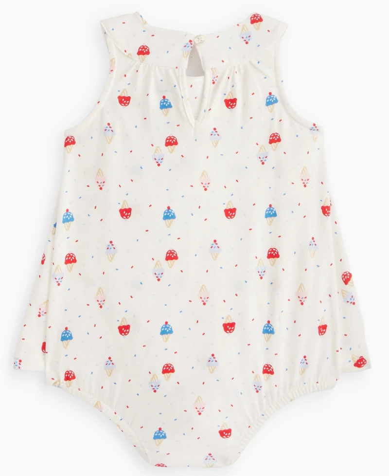 First Impressions Baby Girls' 0M-24M Ice Cream-Print Sunsuit, Macy's Exclusive
