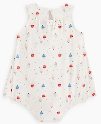 First Impressions Baby Girls' 0M-24M Ice Cream-Print Sunsuit, Macy's Exclusive