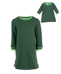 Leveret Toddler Girls Matching Doll Long Sleeve Tunic Sweatshirt Dress