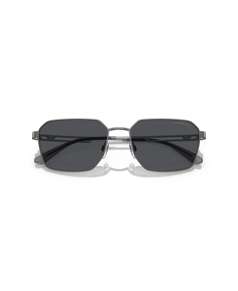 Emporio Armani Men's Rectangle Sunglasses, EA2140