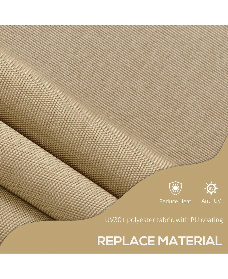 Outsunny 10' x 4' Retractable Awning, Non-Screw,