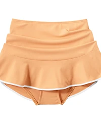 Lands' End Women's Pique Ruffle Hem Mini Swim Skirt