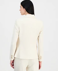Tahari Asl Women's Crepe Double-Breasted Jacket
