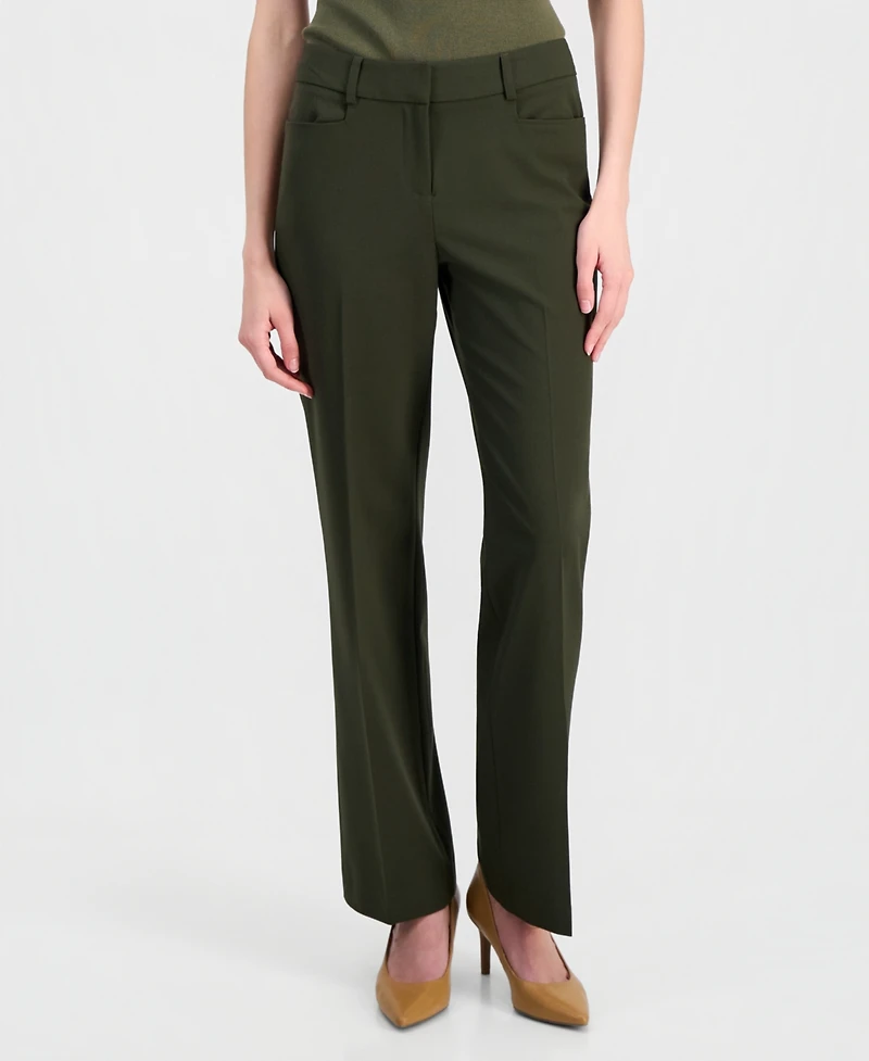 Tahari Asl Women's High-Rise Straight-Leg Pants