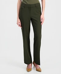 Tahari Asl Women's High-Rise Straight-Leg Pants