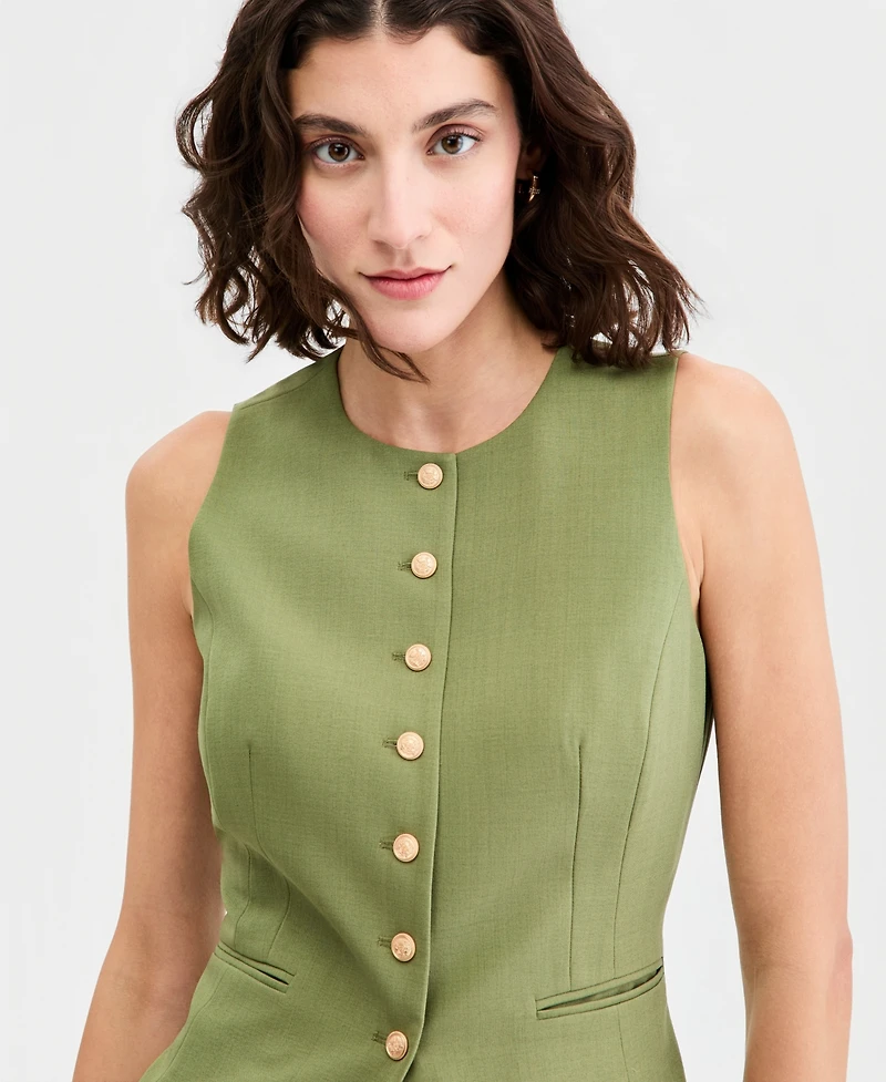 Tahari Asl Women's Crewneck Vest