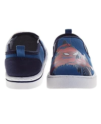 Spider-Man Little Boys SpiderMan Light Up Sneakers Flashing Lights Superhero Design Action Ready Easy On Off Durable
