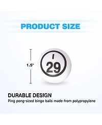Gse Games & Sports Expert 1.55" Replacement Bingo Balls of Ping Pong Size