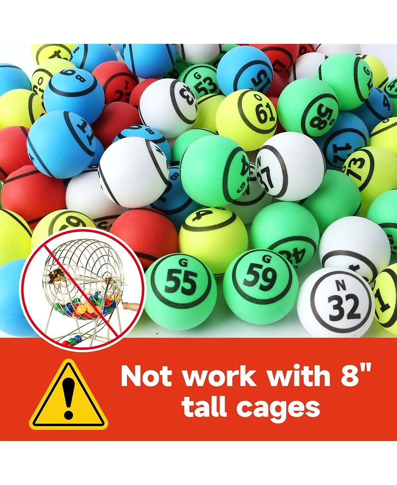 Gse Games & Sports Expert 1.55" Replacement Bingo Balls of Ping Pong