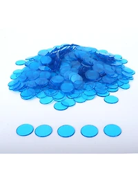 Gse Games & Sports Expert 500 Pieces of 3/4-inch Plastic Transparent Bingo Chips for Game Party