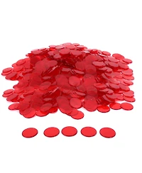 Gse Games & Sports Expert 500 Pieces of 3/4-inch Plastic Transparent Bingo Chips for Game Party