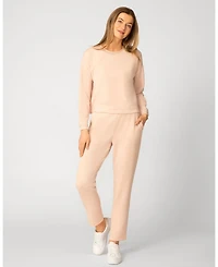 Cable & Gauge Women's Crochet Trim Knit Set