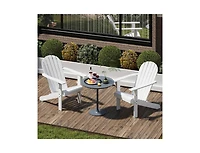 Acacia Wood Adirondack Patio Chair with Slanted Seat