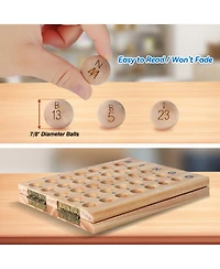 Gse Games & Sports Expert Bingo Game Set with 8" Bingo Cage and Master Board, 75 Bingo Balls, 10 Shutter Bingo Cards