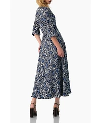 Ivonne Women's Paisley V-Neck Maxi Dress