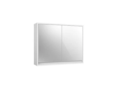 Slickblue Bathroom Mirrored Medicine Cabinet, 2-Door Wall Mount