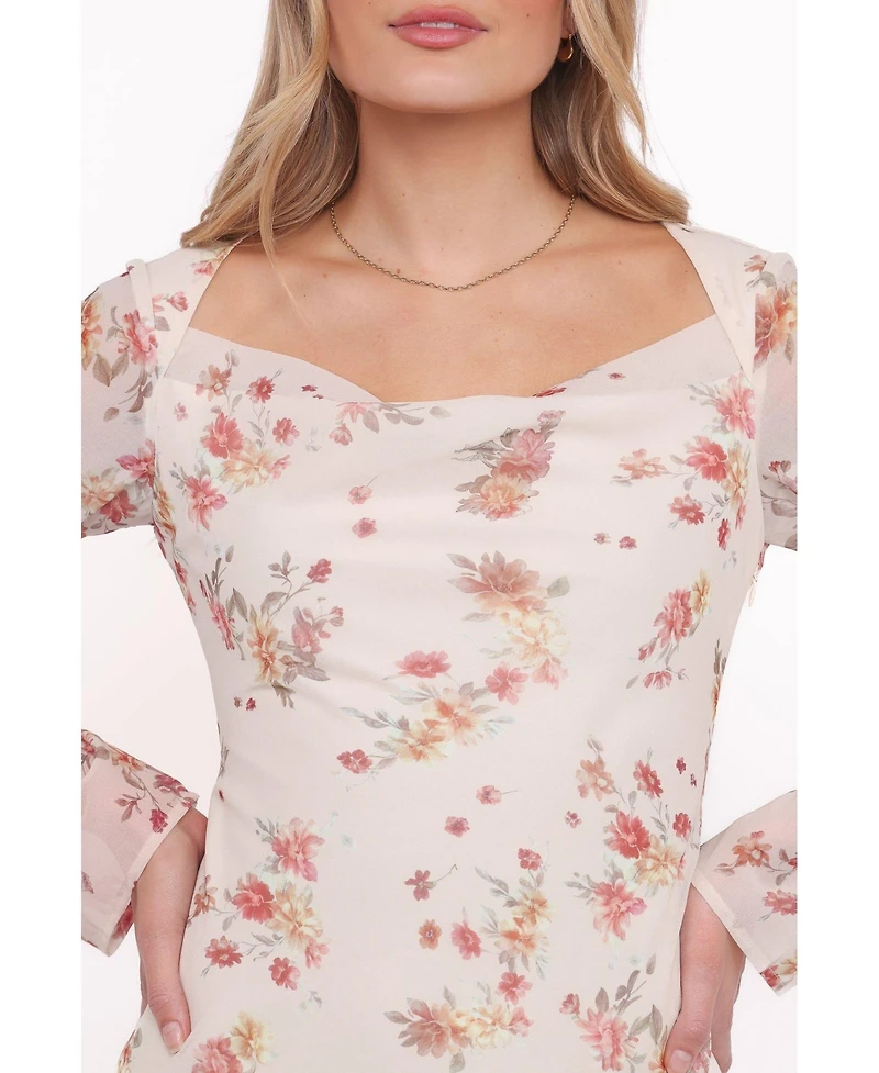 Petal and Pup Women's Everlyn Long Sleeve Mini Dress