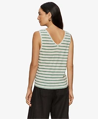 Sanctuary Women's Printed V-Neck Sleeveless Tie-Hem Tank Top