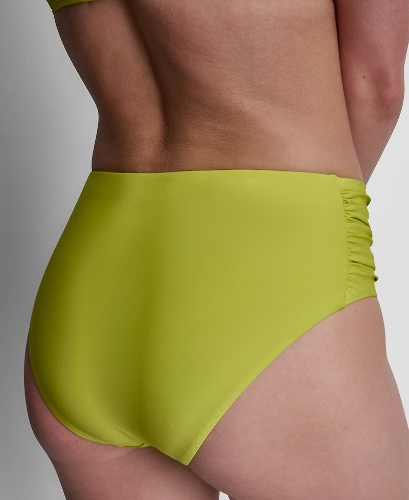 Dkny Women's High-Waist Side-Shirred Bikini Bottoms