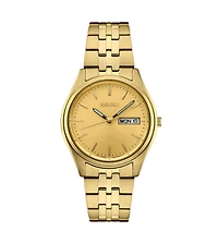 Seiko Men's Gold Stainless Steel Dial Bracelet Watch, 36.9mm