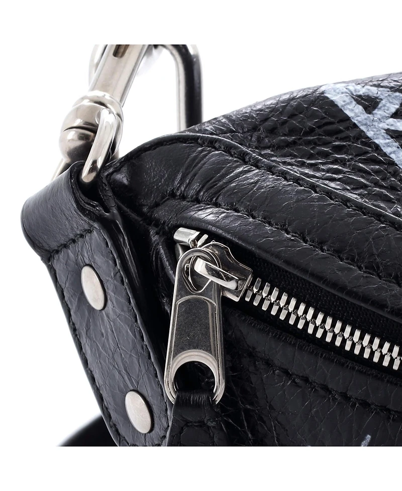 Pre-Owned Balenciaga Xxs Graffiti Souvenir Belt Bag Leather