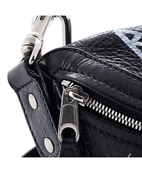 Pre-Owned Balenciaga Xxs Graffiti Souvenir Belt Bag Leather