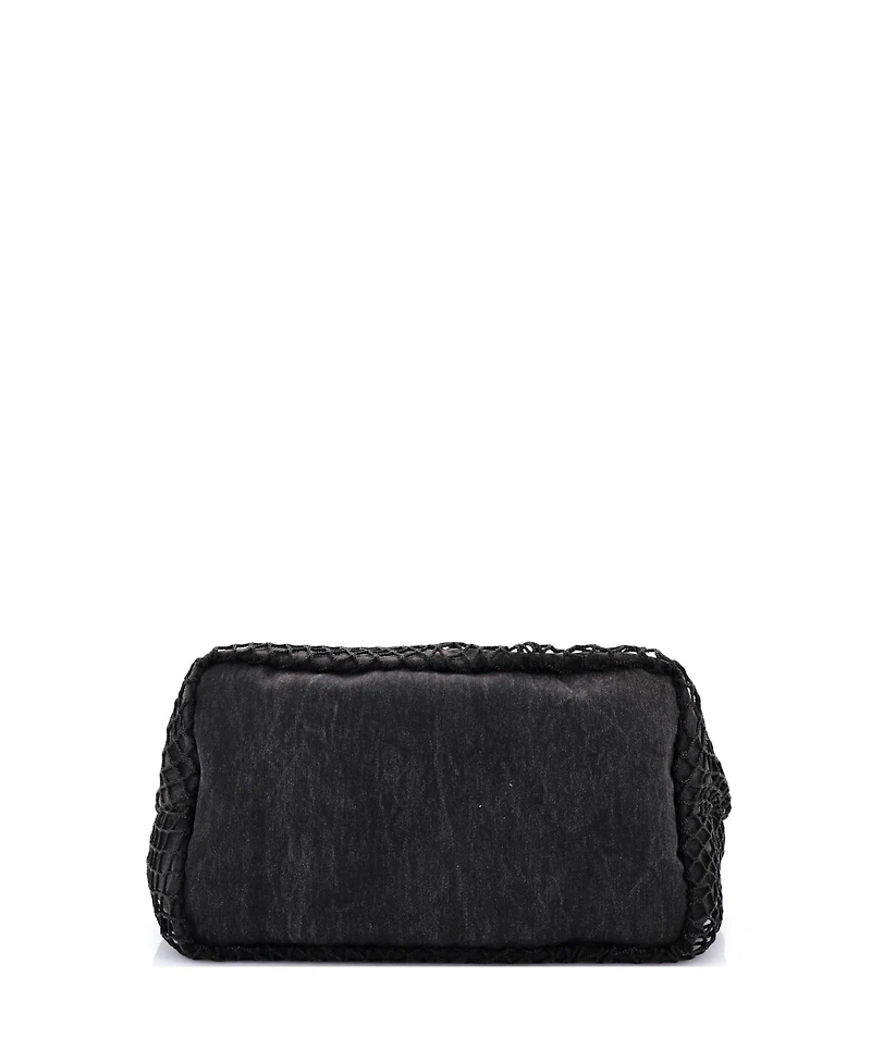 Pre-Owned Balenciaga Medium 24/7 Drawstring Tote Mesh and Denim