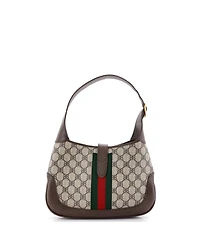Pre-Owned Balenciaga Small x Gucci The Hacker Project Jackie 1961 Hobo Bb Coated Canvas
