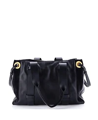 Pre-Owned Chloe Medium Tao Zipped Tote Little Horses Embroidered Leather