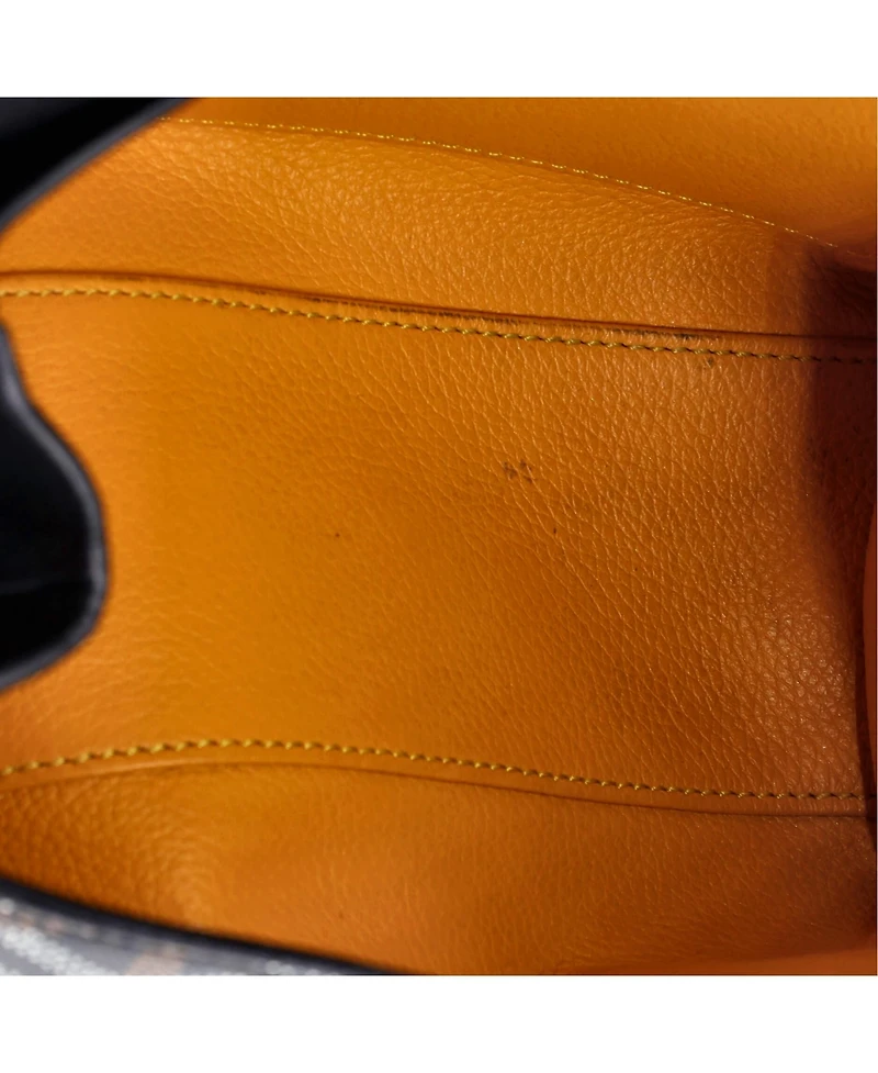 Pre-Owned Goyard Mini Saigon Top Handle Bag Coated Canvas with Leather