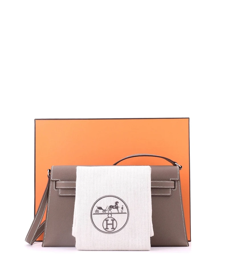 Pre-Owned HERMES Kelly Elan Shoulder Bag Epsom
