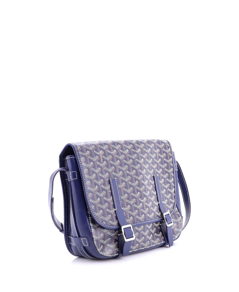 Pre-Owned Goyard Mm Belvedere Messenger Bag Coated Canvas