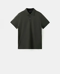 Mango Men's Cotton Fine-Knit Polo Shirt