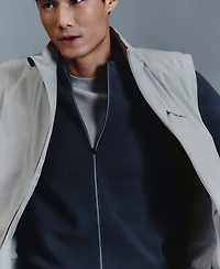 Mango Men's Comfort Stretch Knit Cardigan Sweater