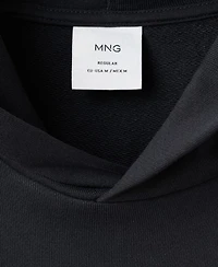 Mango Men's Cotton Hooded Sweatshirt