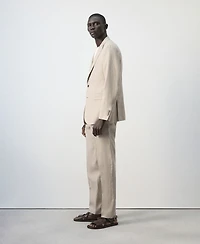 Mango Men's Amalfi Linen Slim-Fit Suit Blazer