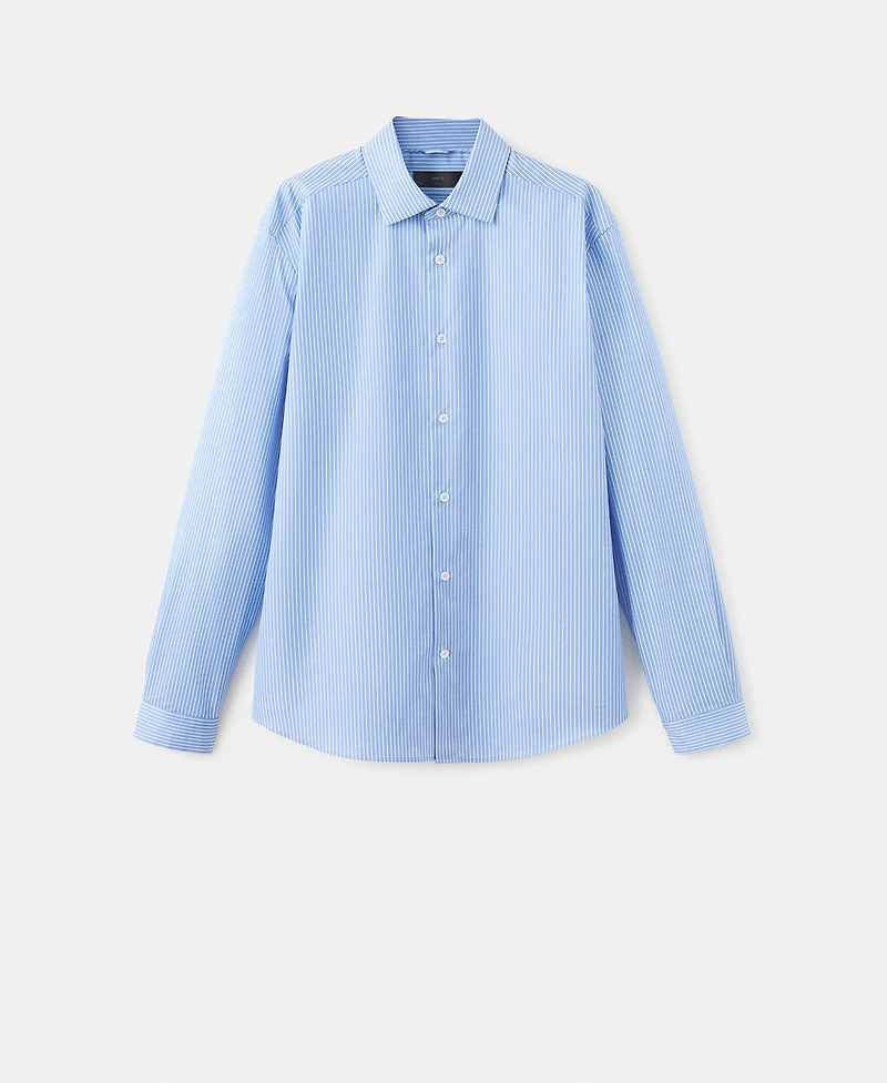 Mango Men's Slim Fit Non-Iron Striped Shirt