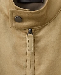 Mango Men's Suede-Effect Biker Jacket