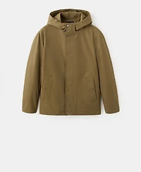 Mango Men's Pockets Water-Repellent Parka