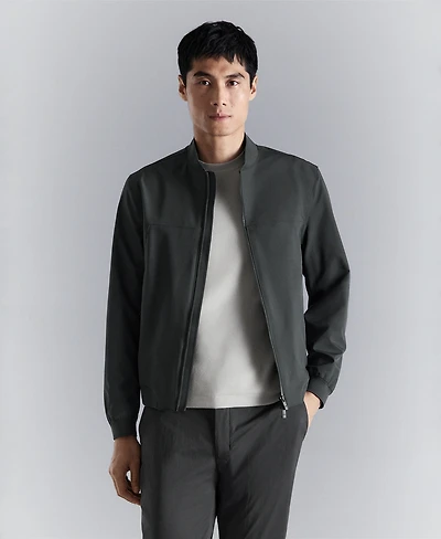 Mango Men's Water-Repellent Bomber Jacket