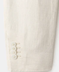 Mango Men's Amalfi Linen Slim-Fit Double-Breasted Suit Blazer