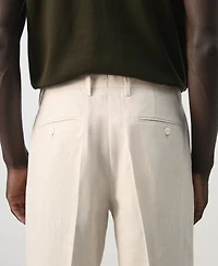 Mango Men's Amalfi Linen Slim-Fit Suit Pants