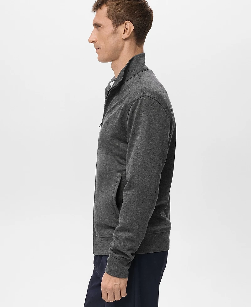 Mango Men's Regular-Fit Zip-Up Hoodie