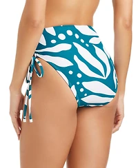 Bar Iii Women's Catch The Wave Lace-Up High Waist Swim Bottoms, Macy's Exclusive